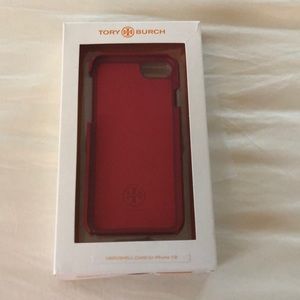 Tory Burch Hardshell Case for iPhone 7/8 in red